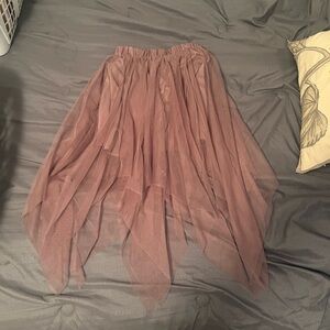 Rue21 XS Purple Tulle Asymmetrical Skirt
